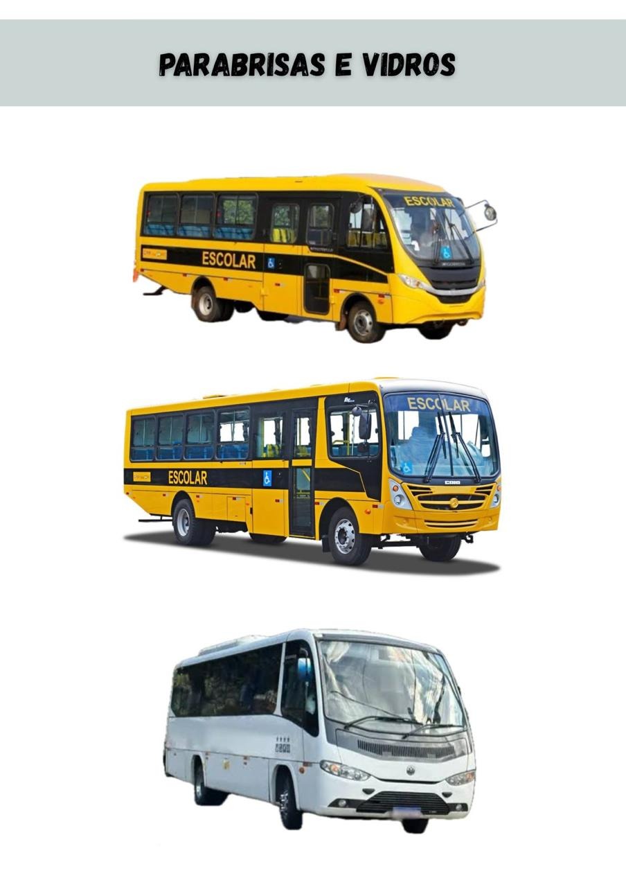 Parabrisas e vidros para ônibus